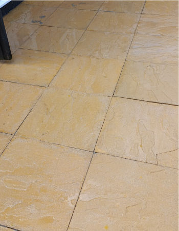 Flagged Patio After Jet Washing